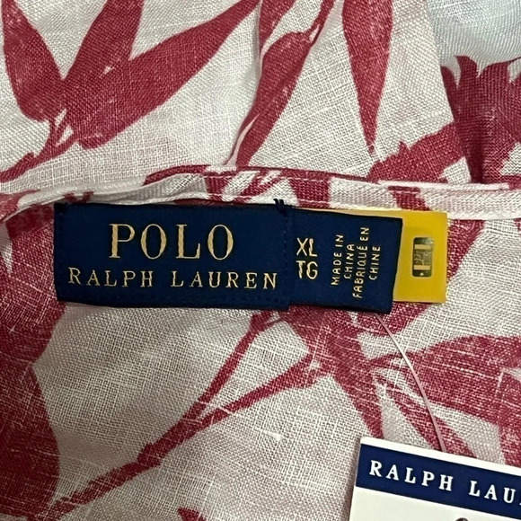 NWT Polo Ralph Lauren Floral linen Print Wrap Top Womens Sz XL - Picture 11 of 11